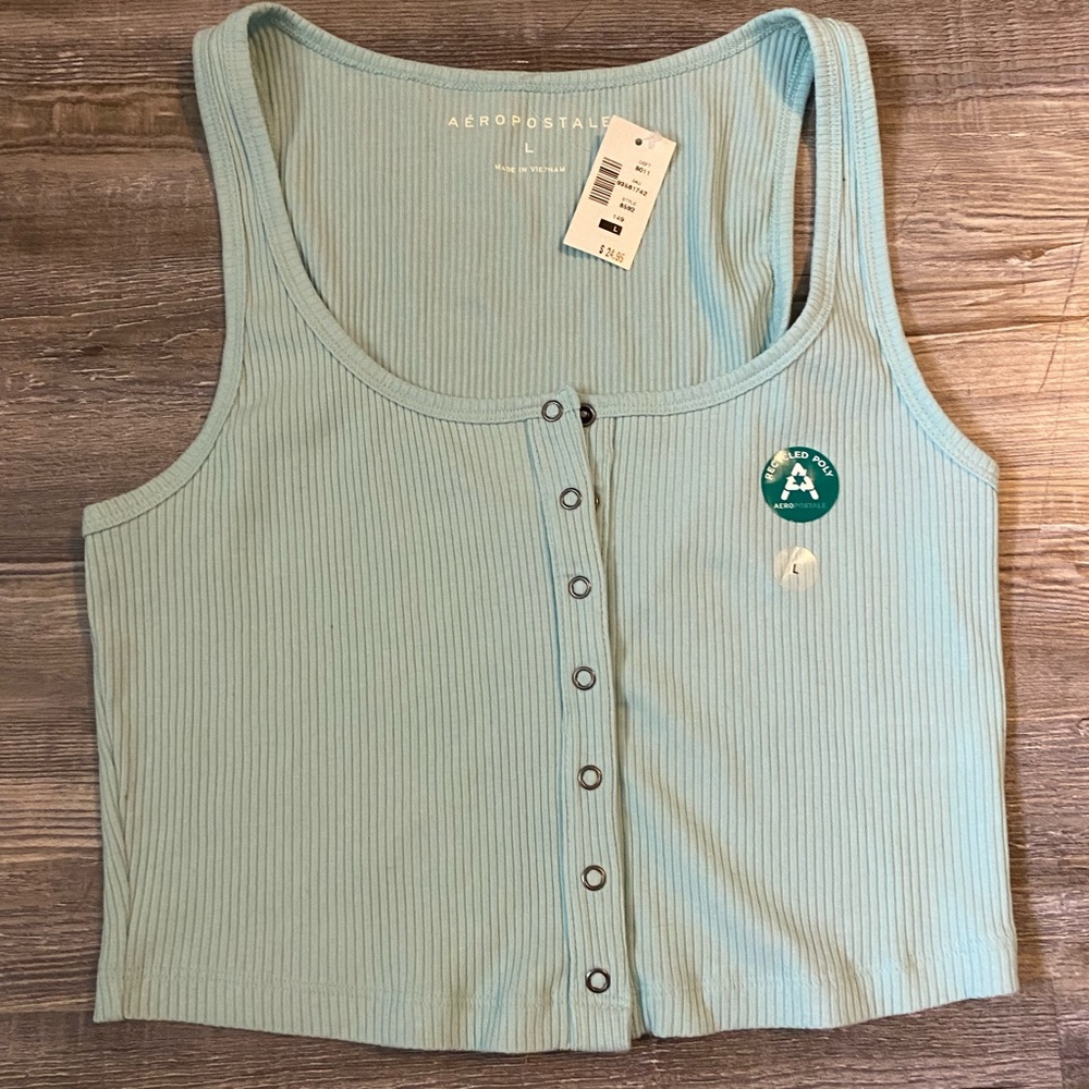 Aero • Cropped Blue Tank